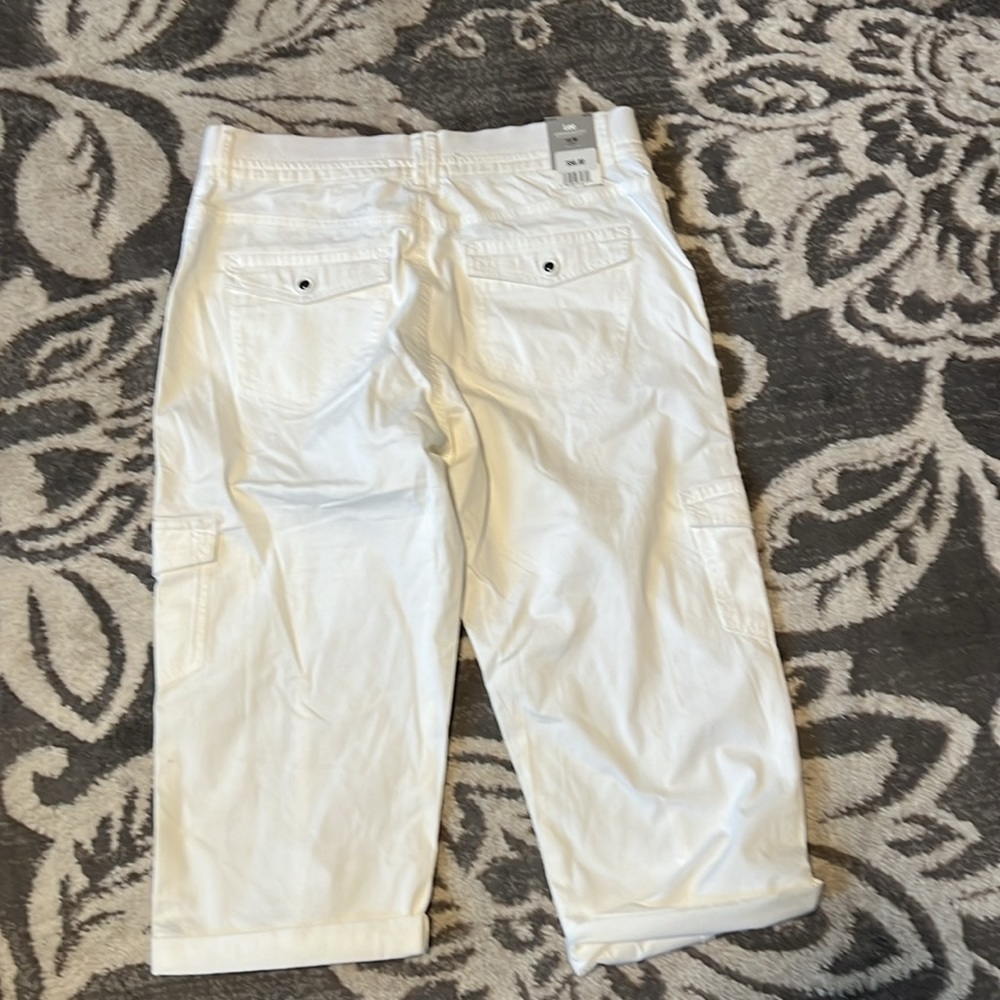 Lee platinum label size 10 capris. New. White. Stretchy - Picture 4 of 5